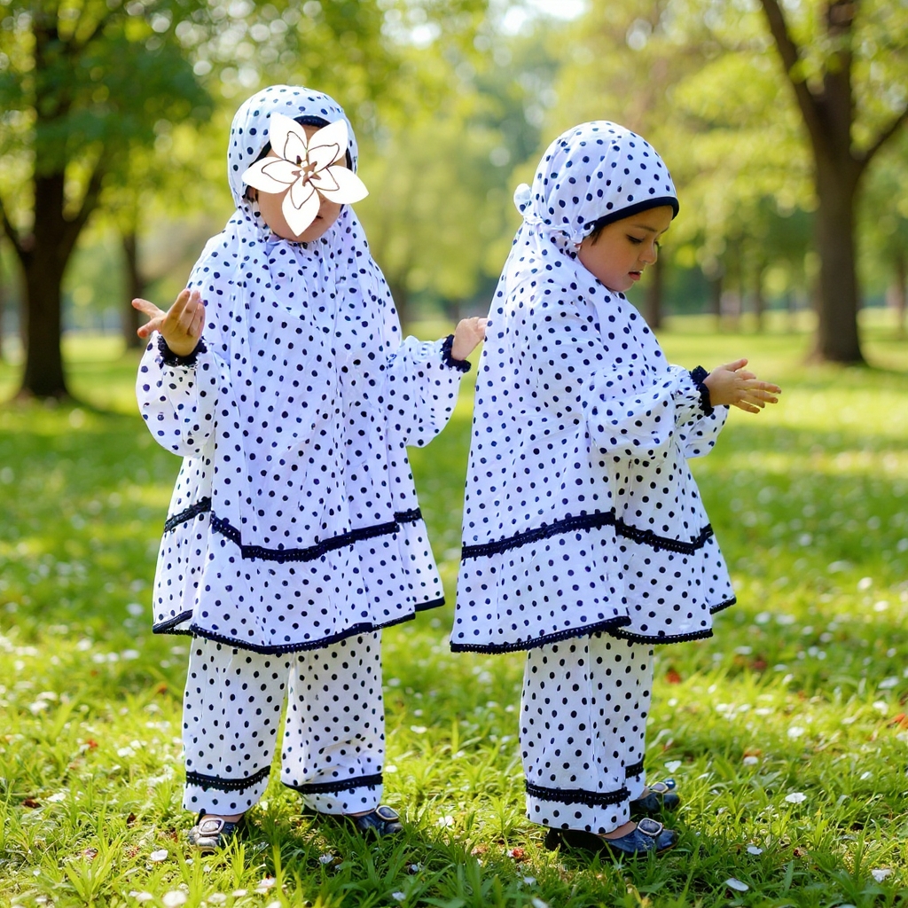 Kids Cotton Khimar Set KCK107