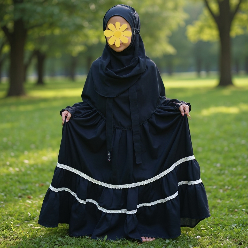 Kids Nikabi Borka Sets KNB101