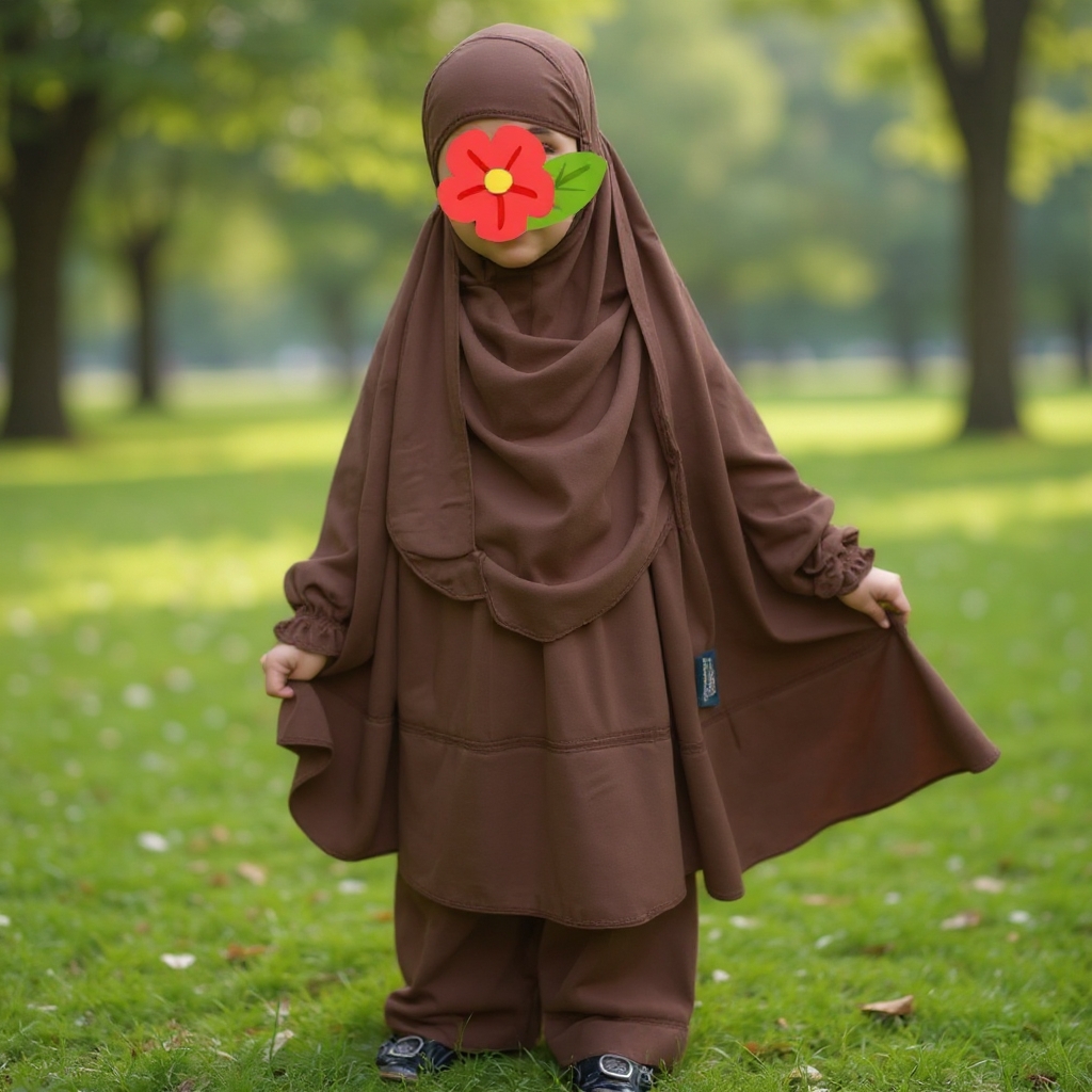 Kids Cherry Khimar Set KCK118