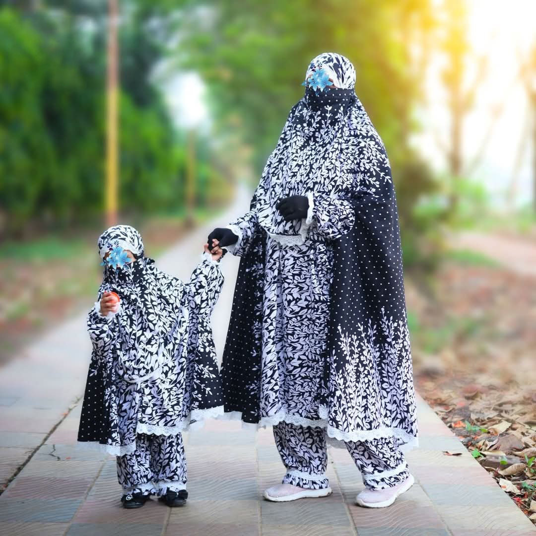 Only Woman Lilen Fabric Khimar Set LF111